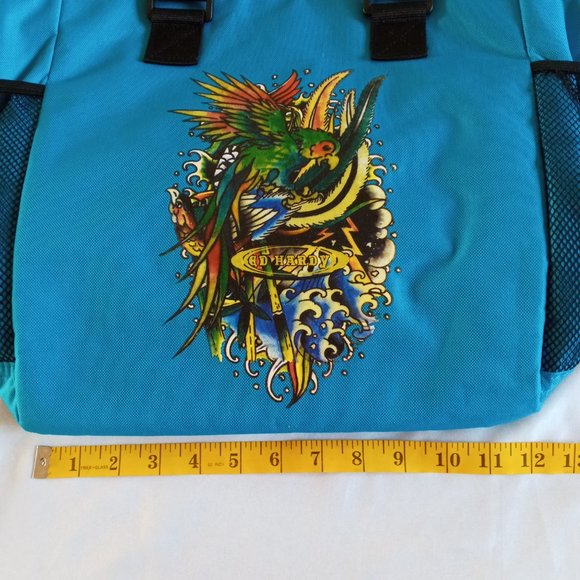 Ed Hardy Parrot Print Heavy Duty Christian Audigier Nia tote - Picture 4 of 8